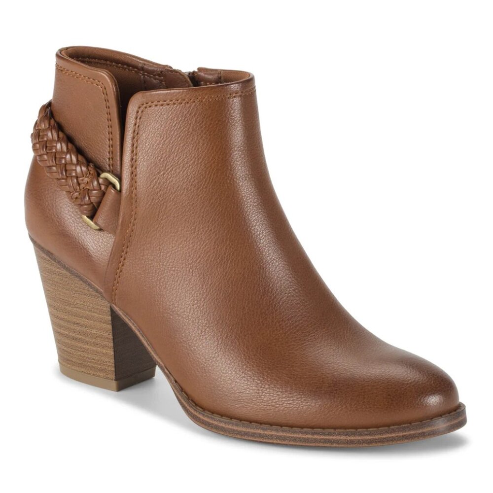 Baretraps Womens Charlotte Faux Leather Ankle Zipper Booties Size 10M New In Box